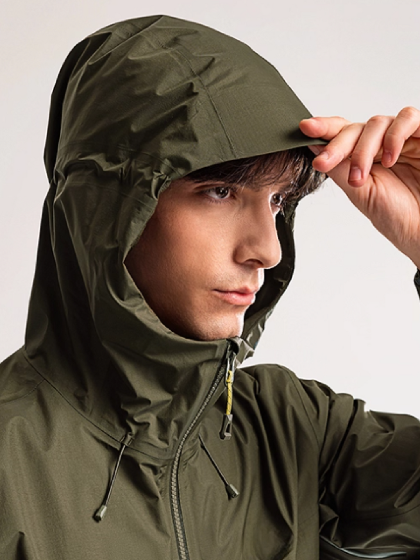 GONGGAR - Unisex Hardshell Jack met Capuchon