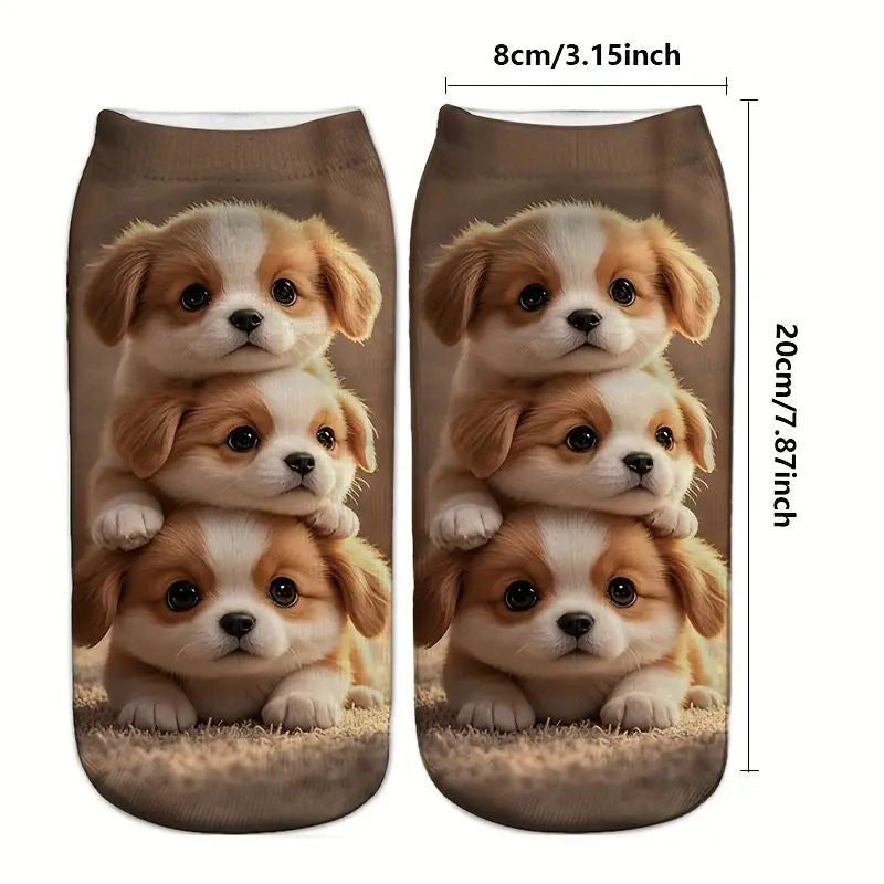 Casual Sokken Met Dierenprint