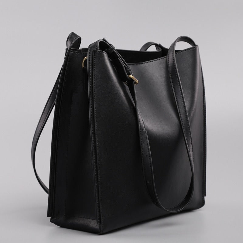 Dames shopper tas in kunstleer met gestructureerd design - Natalia