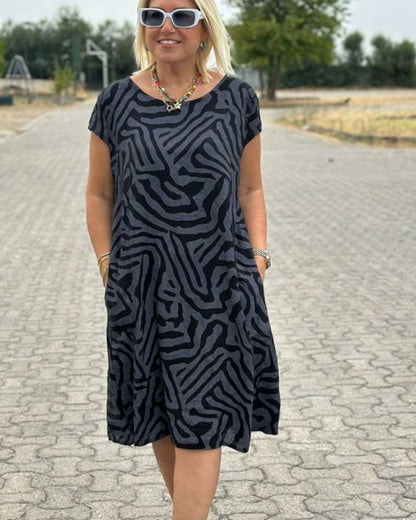 Novi™ | Round Neck Summer Dress