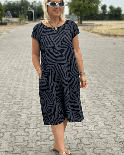 Novi™ | Round Neck Summer Dress