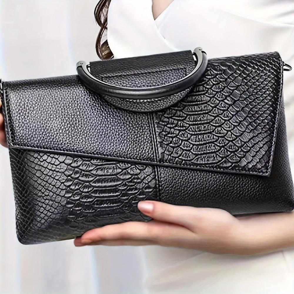 Cassandra | Handtas met extravagant krokodillenpatroon