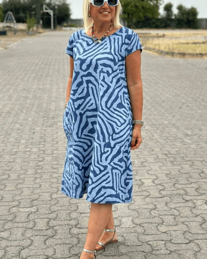 Novi™ | Round Neck Summer Dress