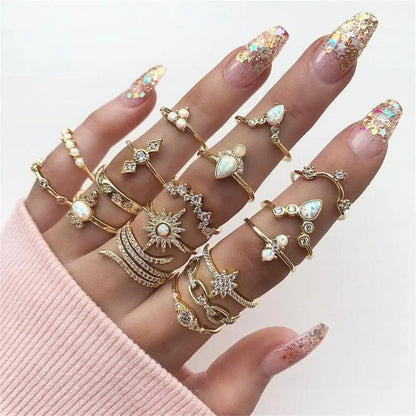 Einzigartiges Set mit 8 bis 12 Ringen