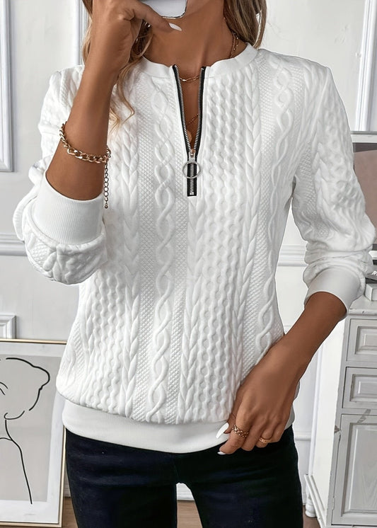 EMMA™ | Elegante Quarter-Zip Trui