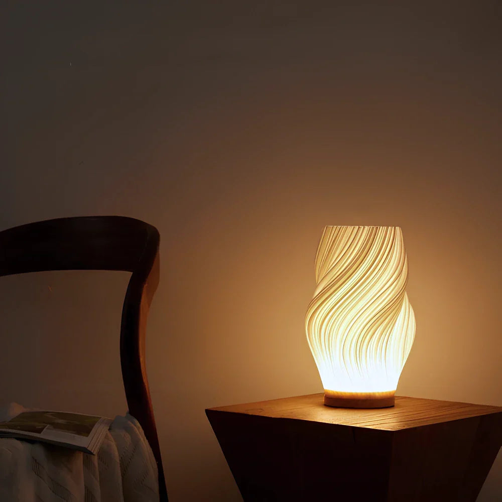 Serene wavecrest lamp