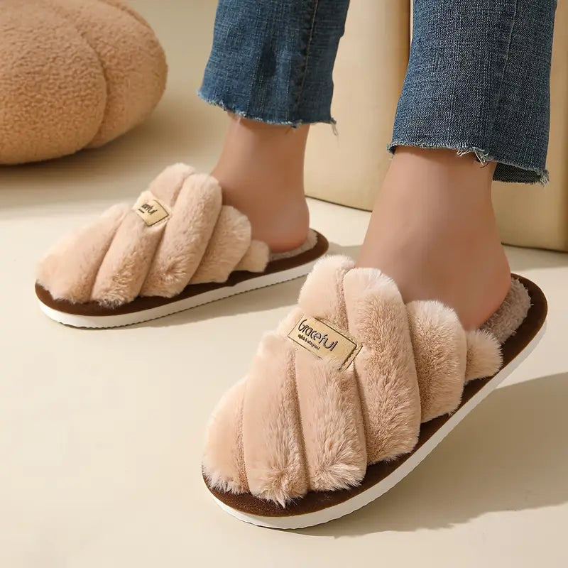 Sierlijke Faux Fur Slides