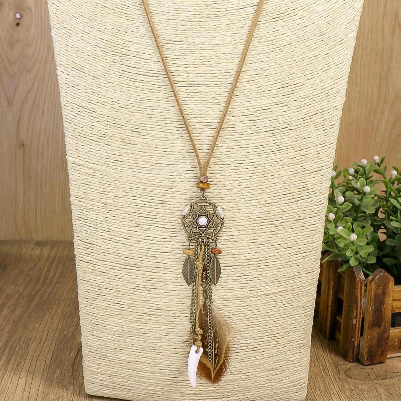 Vintage Boheemse Hanger Ketting