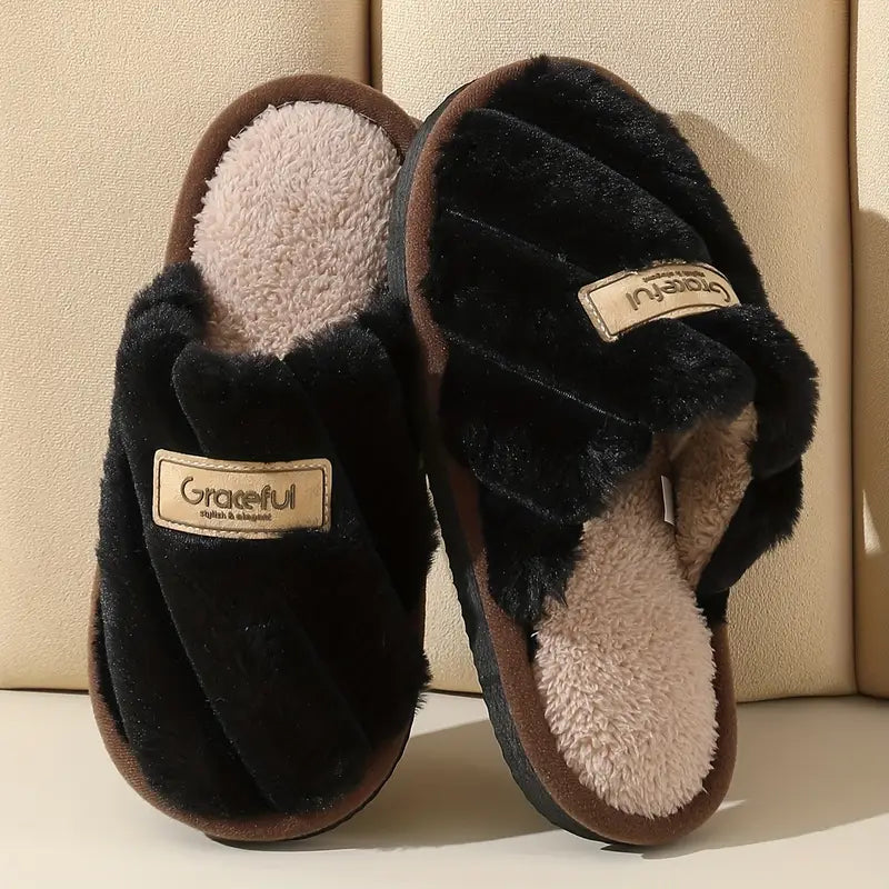 Sierlijke Faux Fur Slides
