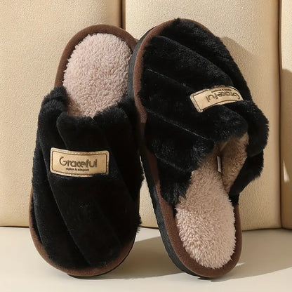 Sierlijke Faux Fur Slides