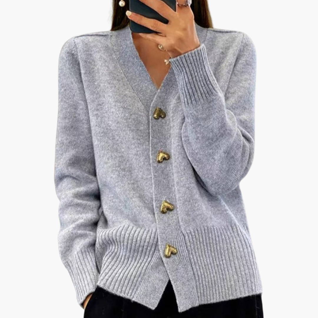 Holly | Elegante vest met hartknoopjes