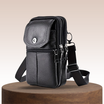 Robert – Kompakte Ledertasche für Reisen und den täglichen Gebrauch