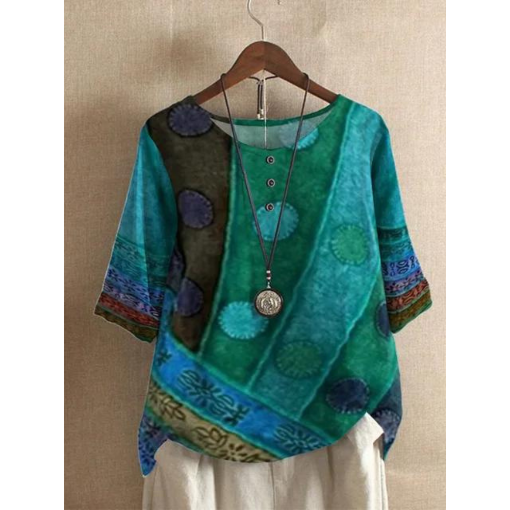 Valarie – Kleurrijke boho-top