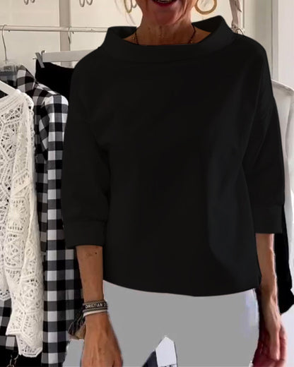 WIEBKE I COMFORTABELE 3/4-MOUWENBLOUSE