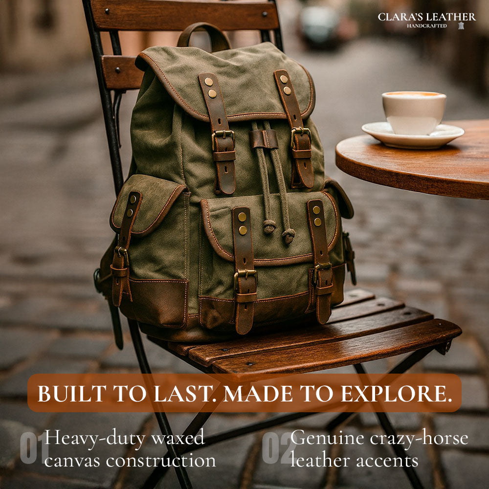 John – Robuuste Canvas Wandelrugzak