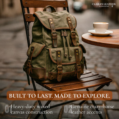 John – Robuuste Canvas Wandelrugzak