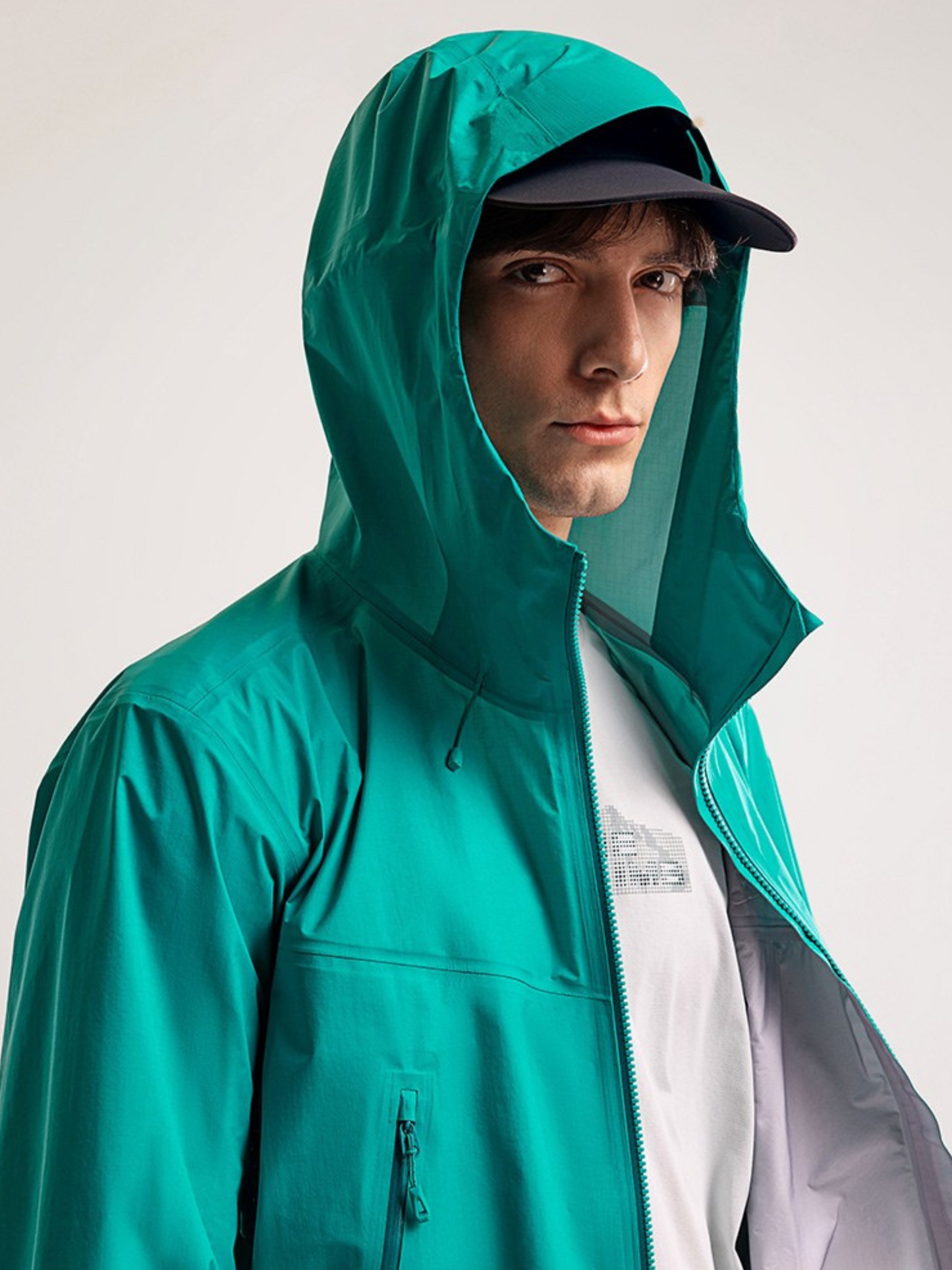 GONGGAR - Unisex Hardshell Jack met Capuchon