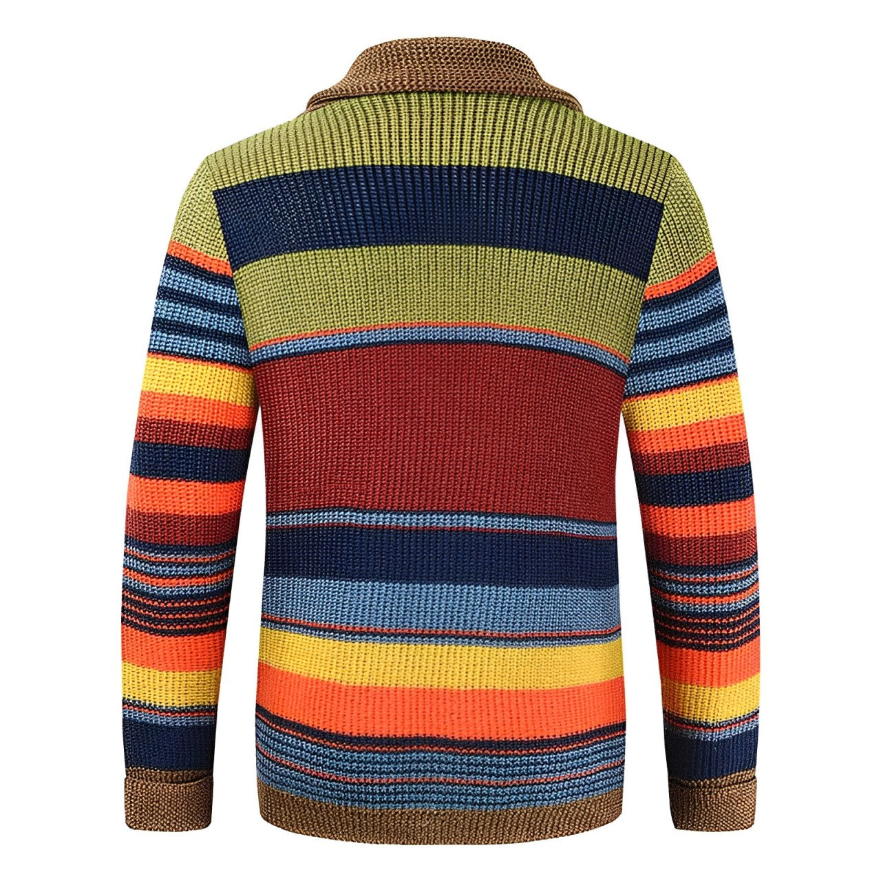 Damson - Color Block Turtle Neck Jumper