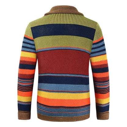 Damson - Color Block Turtle Neck Jumper