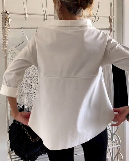 WIEBKE I COMFORTABELE 3/4-MOUWENBLOUSE