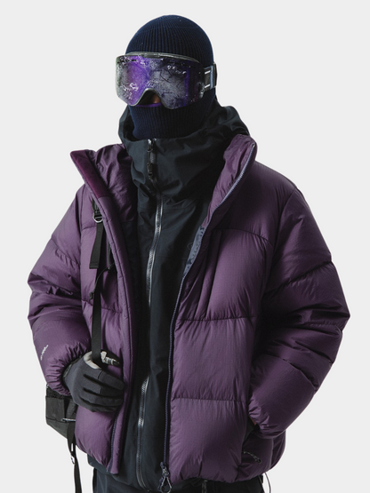 CougarStep – Unisex Stehkragenjacke mit 95 % weißer Gänsedaune und 3-fach-Schutz