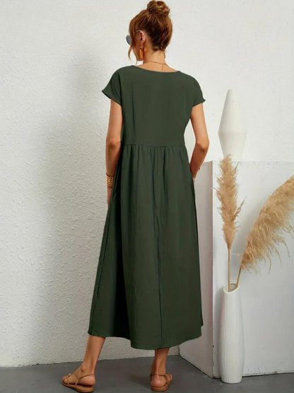 Ruby | Elegante jurk van katoen en linnen