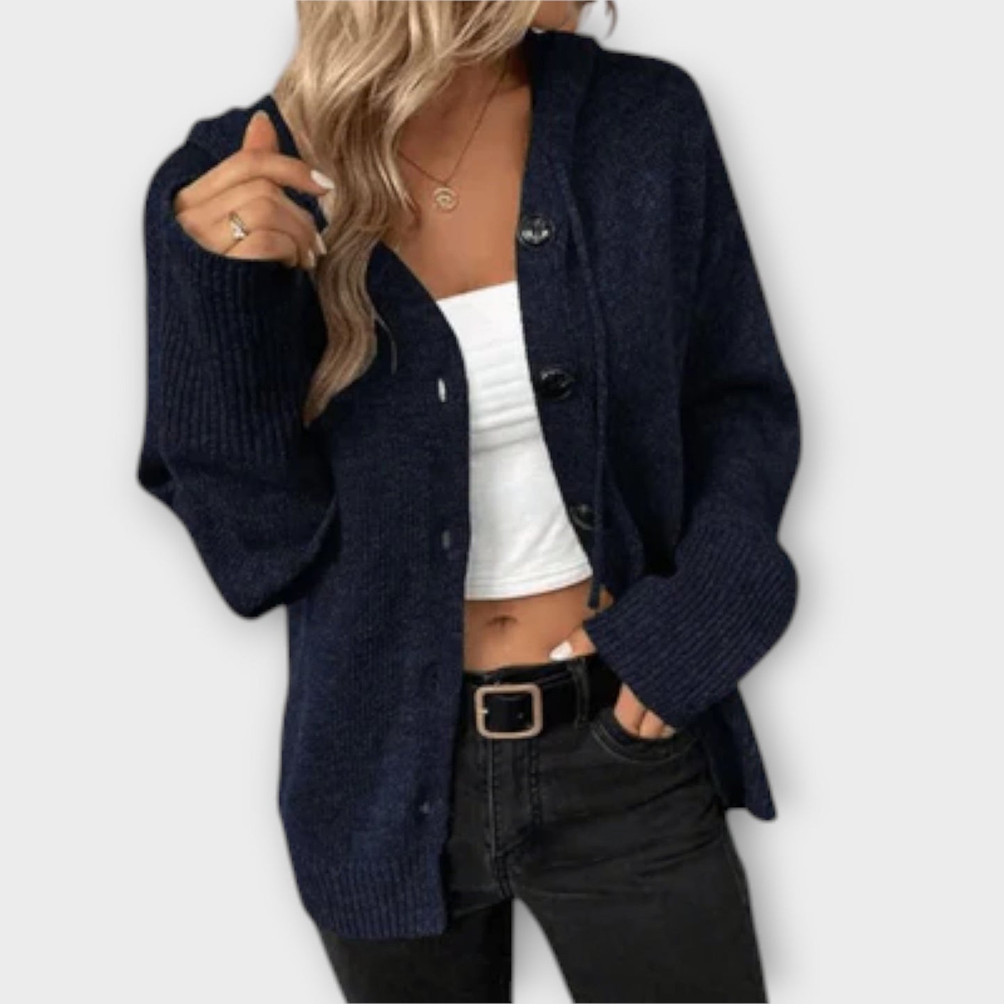 Cardigan met knopen