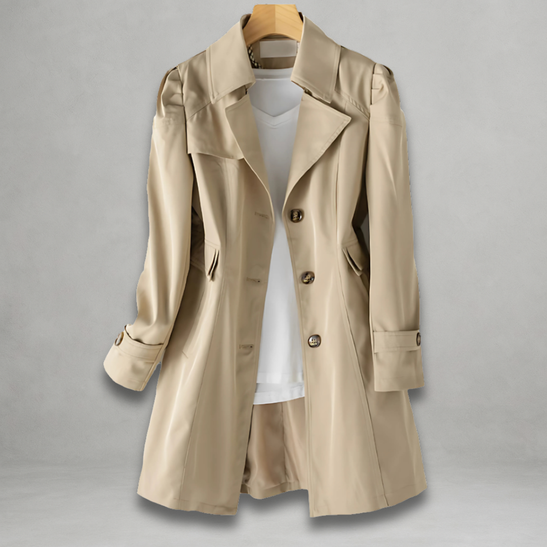 Daniela | Stylischer Longline Knopf-Down Mantel
