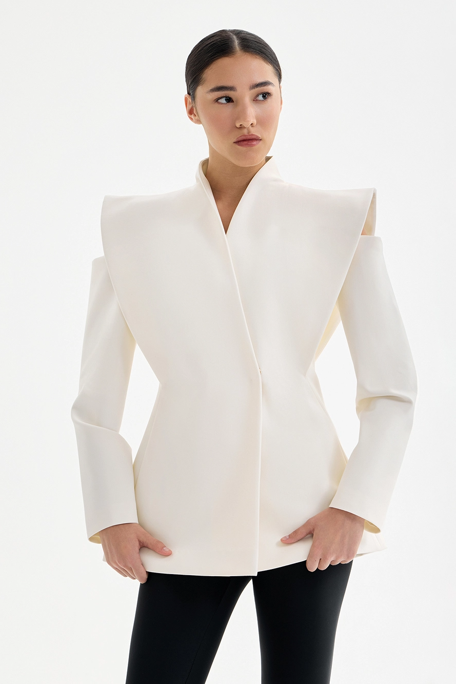 Aenor – Blazer à épaules sculpturales