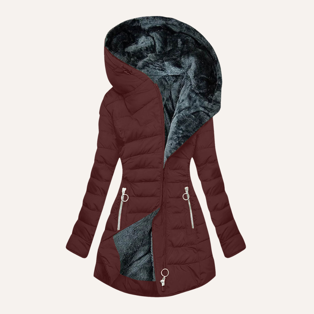 Gina | Daunenjacke mit Fellfutter