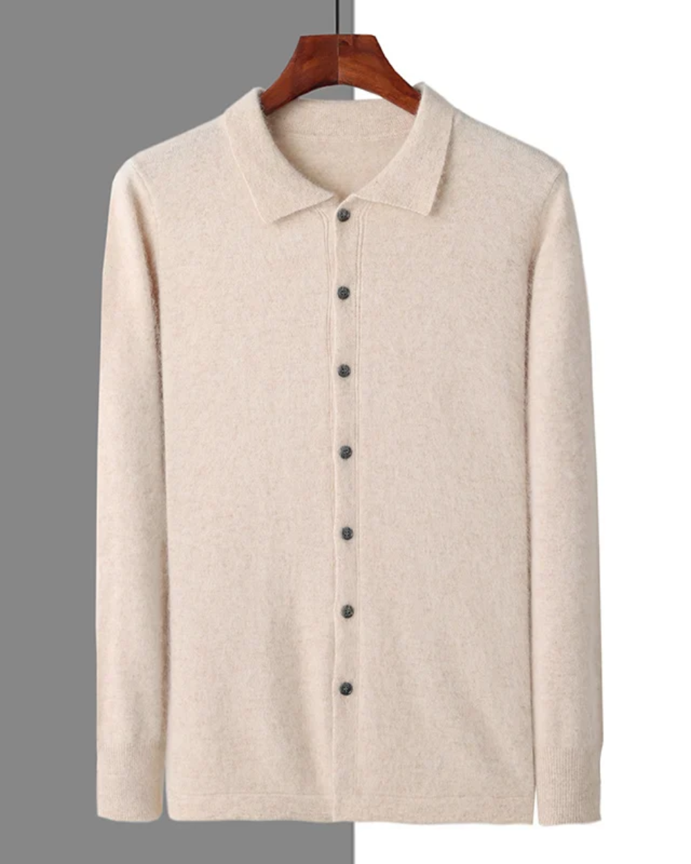 Planeta Kaschmir-Knopf-Strickjacke