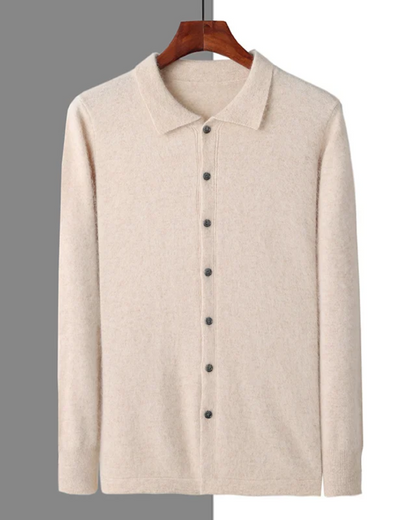 Planeta Kaschmir-Knopf-Strickjacke
