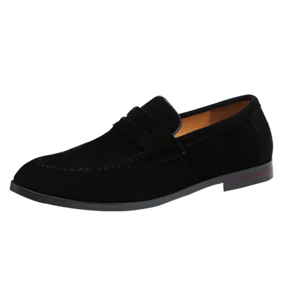 Suède zomerloafers