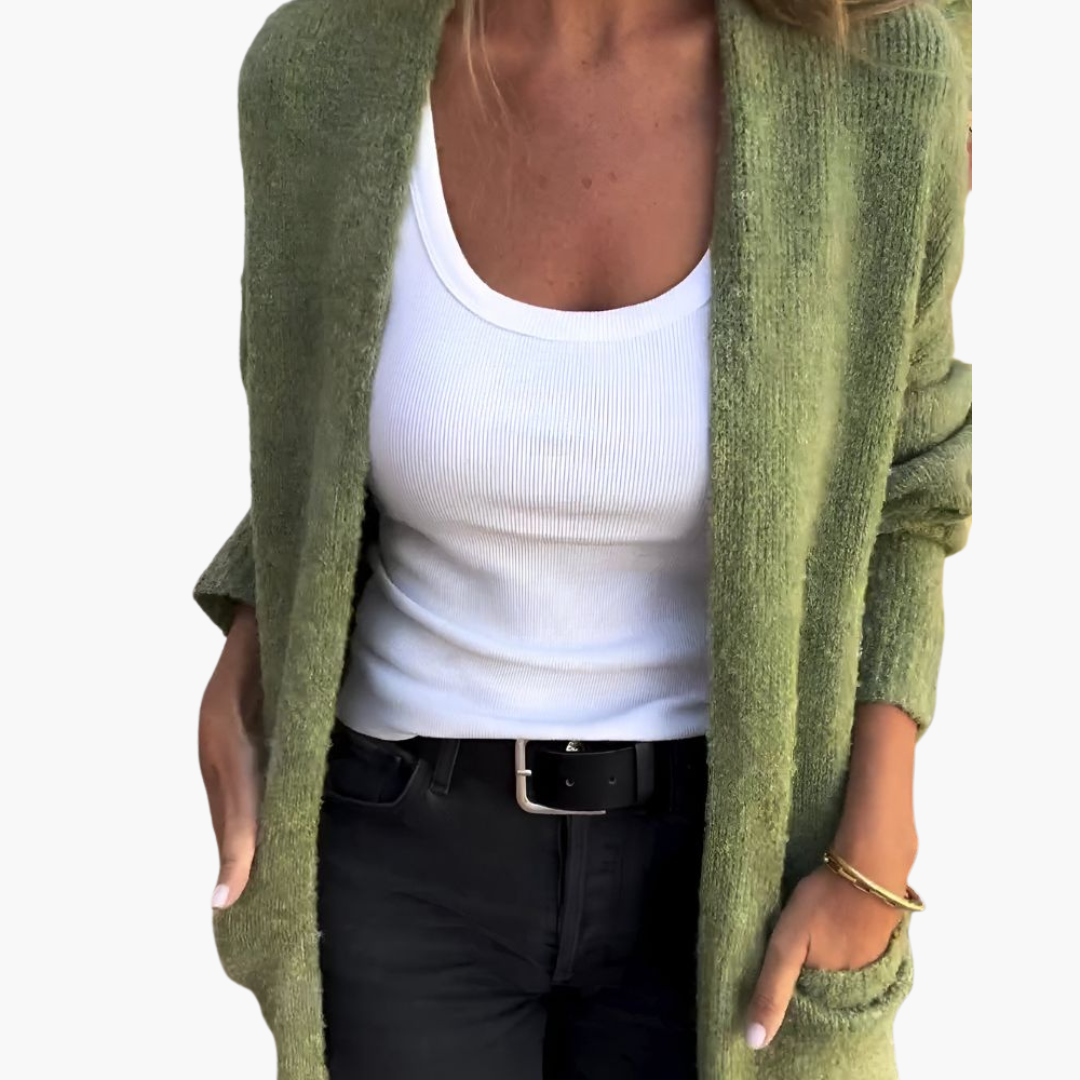 Holly | Casual gebreid vest met zakken