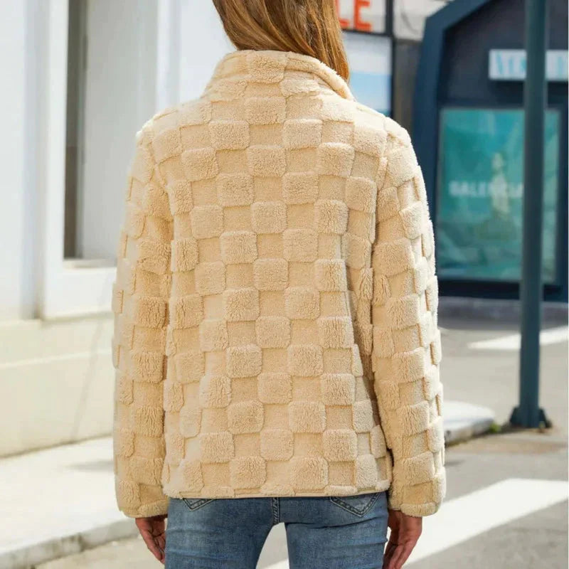Valentine - Karierte Winterjacke für Damen