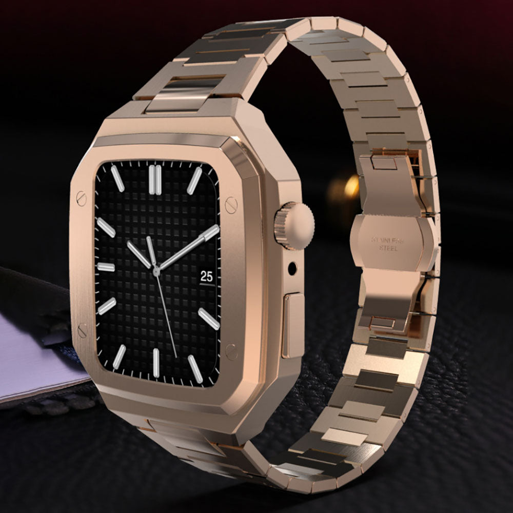 Luxe metalen horlogeband voor Apple Watch 44/45 mm