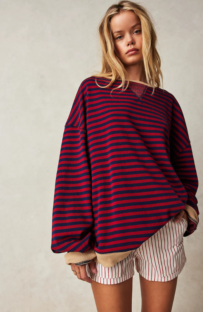Mana | Gestreepte oversized trui