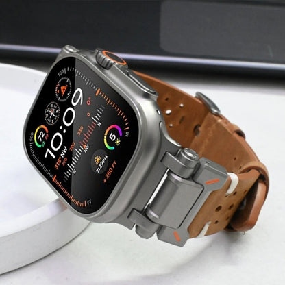 TitaniumTouch Leder Apple Watch Armband