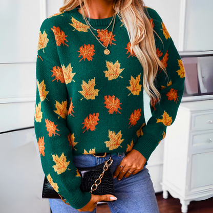 Autumn-Leaf-Strickpullover