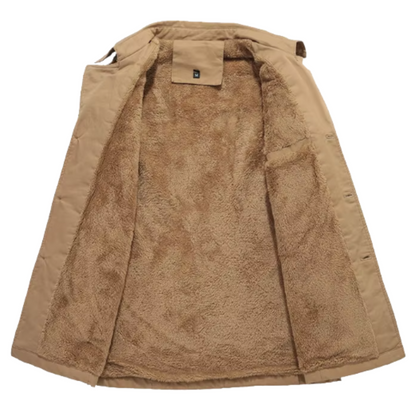 Elegante gewatteerde trenchcoat