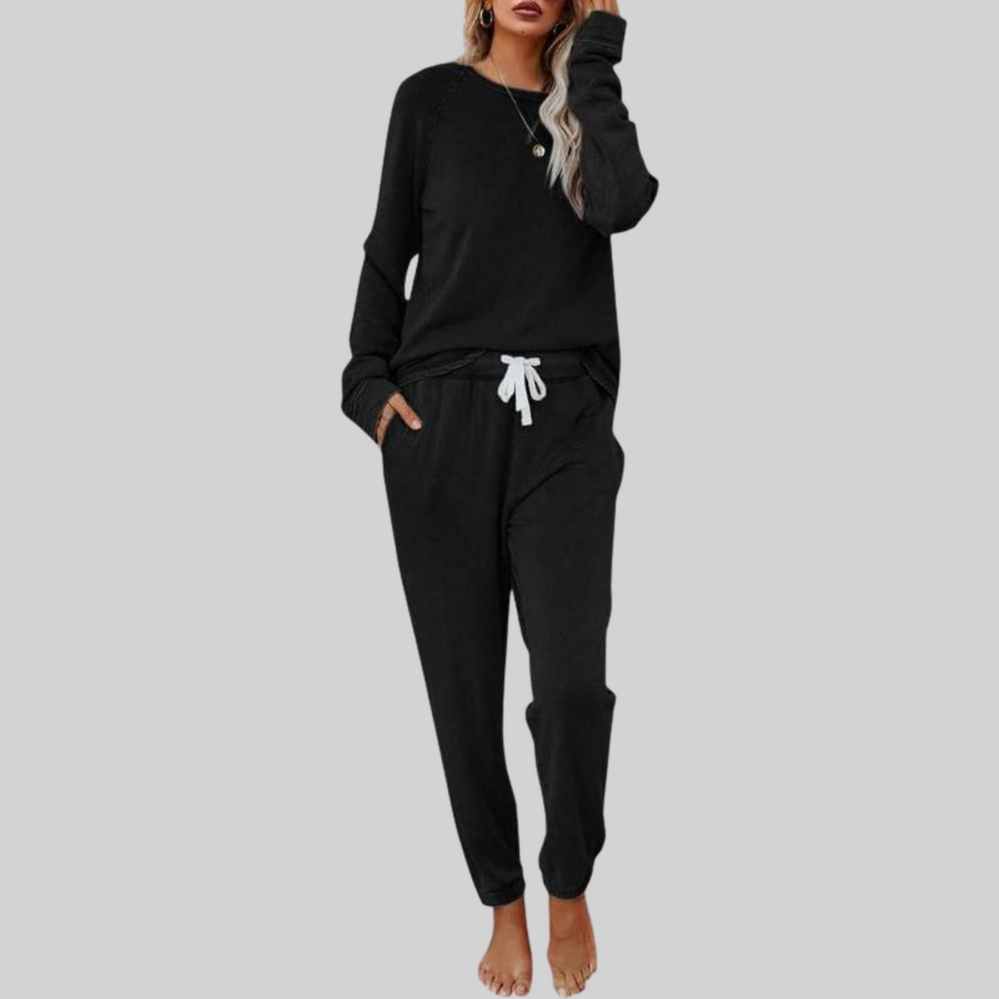 Jocelyn | Set van longsleeve en joggingbroek