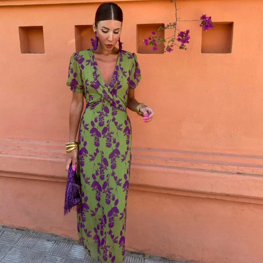 Wendy™ – Elegant Midi Dress in Soft Tencel Blend