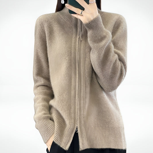 Giovana – Kasjmier vest met rits