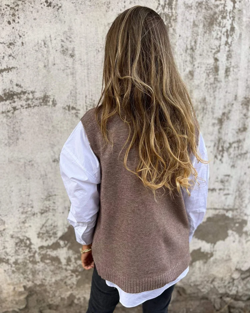 Cleo – Weiche Strick-Sweaterweste