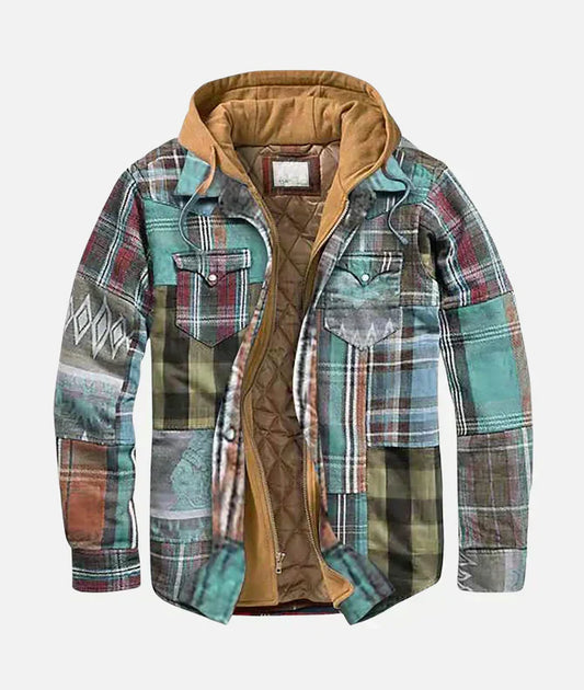 THOMAS - Urbaner Karomuster-Patchwork-Jacke SALE!