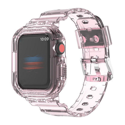 Luxe transparante band voor Apple Watch serie 41/45/49 mm