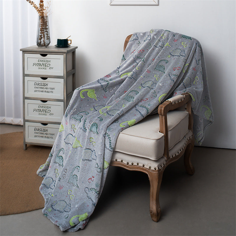 Flanell-Kinderdecke mit Dinosauriern
