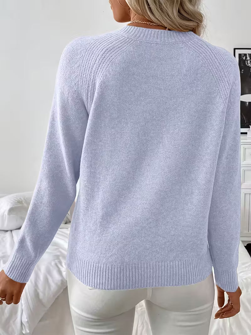 Hilarina – Strickpullover mit langen Ärmeln