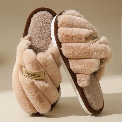 Sierlijke Faux Fur Slides