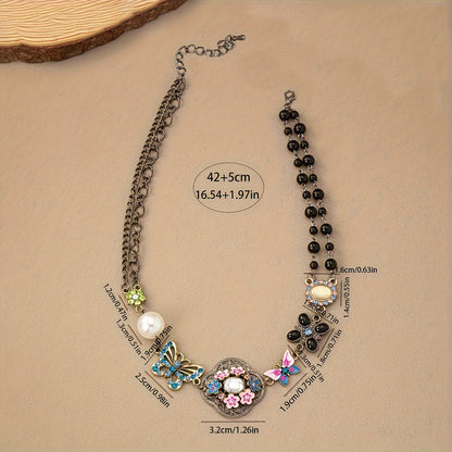 Vintage Etnische Vlinderketting